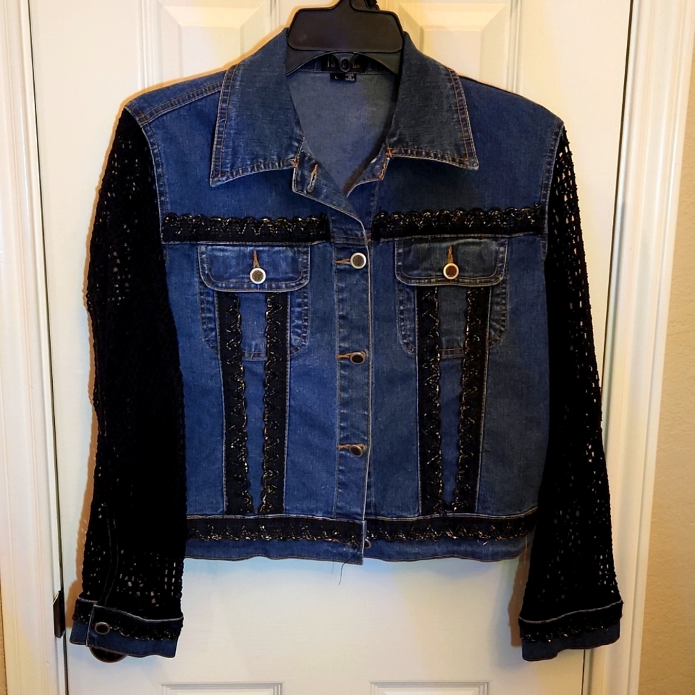 Isabel Women's Blue Jean Jacket Women's Size L